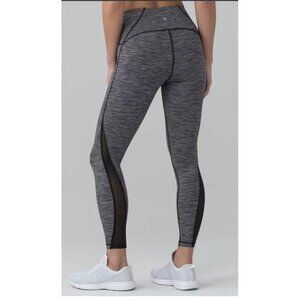 LULULEMON TRAIN TIMES 7/8 PANT Women's 6 Gray Leggings We Are From Space